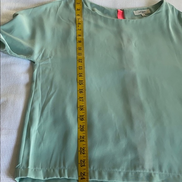 Umgee woman’s top size S zipper long sleeves teal - Picture 11 of 11
